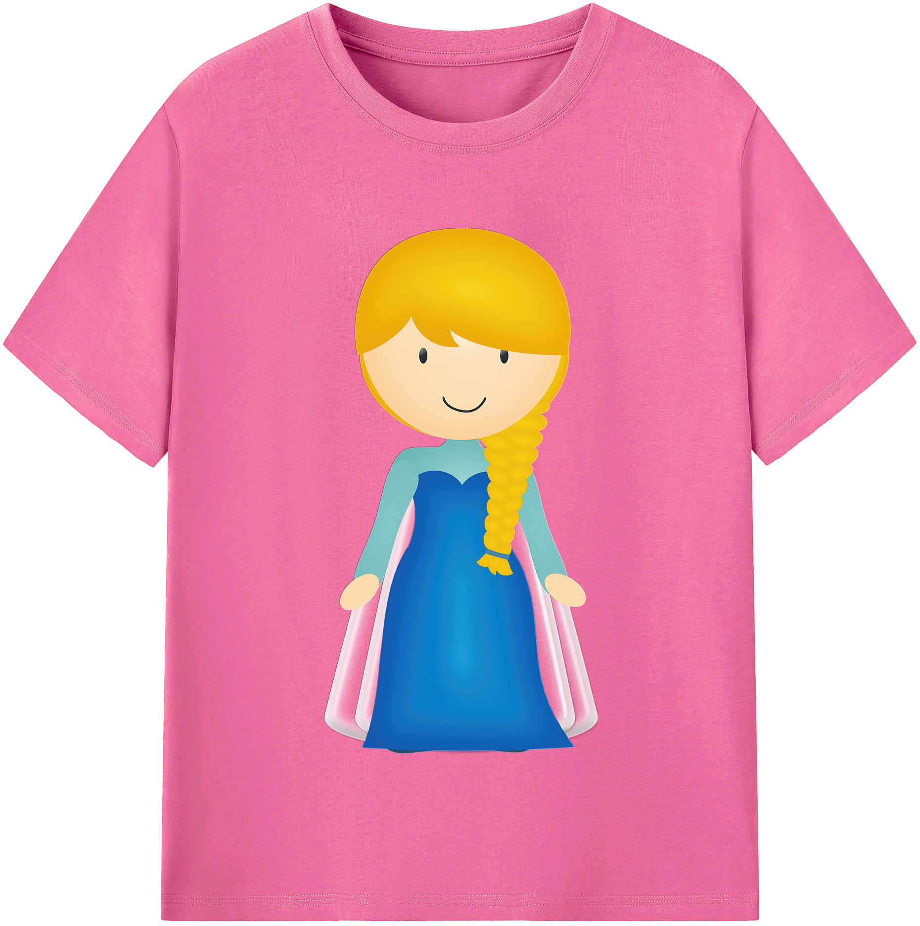（画像用） アナと雪の女王 アンナ エルサ Frozen Anna Elsa レディースカジュアルプリントTシャツ（綿100％）